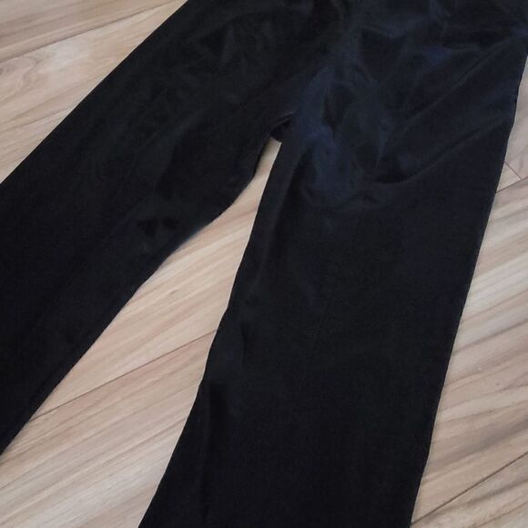 🆕️ Good American Croc Exec Faux Leather Tonal Snake High Waist Pants in Black - Picture 7 of 15